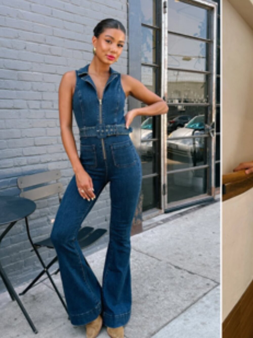 Show Me Your Mumu Denim Jumpsuit XS